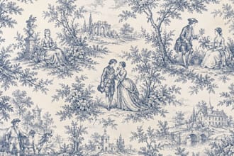 create custom toile de jouy pattern design for fabric and wallpaper