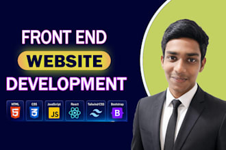 do custom front end website development, business website