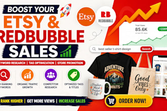 optimize print on demand keyword research redbubble tag etsy SEO promotion
