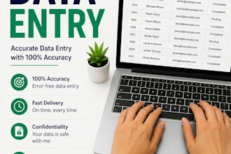 provide data entry service, typewriting ,copy paste ,medical notes and CV design
