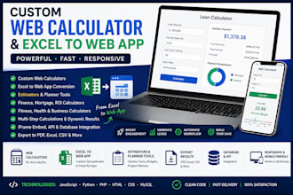 build a custom web calculator for your website or business