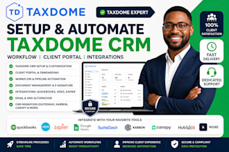 setup taxdome suitedash karbon taxlayer CRM automation client portal workflow