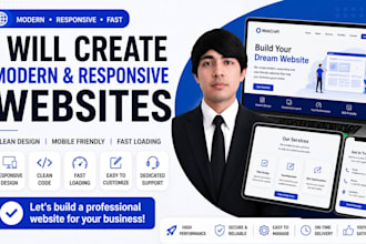 create a responsive website or landing page