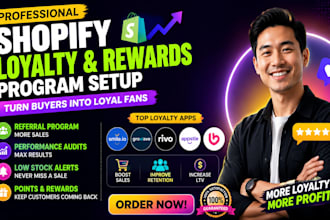 build shopify customer loyalty rewards referral affiliate program expert store