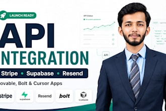 integrate stripe, resend, supabase or any api in lovable app