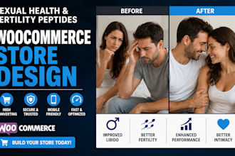 build a ecommerce store for sexual health and fertility peptides