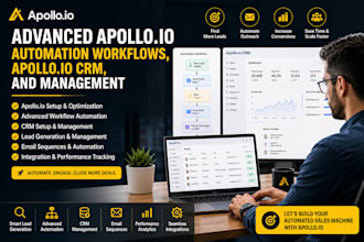 setup advanced apollo io automation workflows, apollo io CRM, and management
