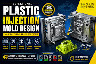 design injection mold and plastic mold for production
