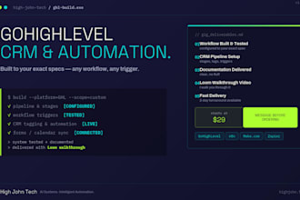 set up your gohighlevel CRM and automation
