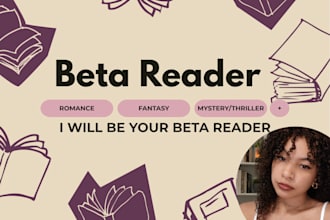 be an honor to read the beta version of your manuscript