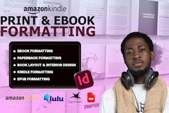 create a professional book interior design and book formatting layout
