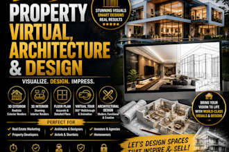 do property virtual staging, architecture  interior design