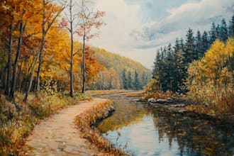 paint a custom landscape oil painting