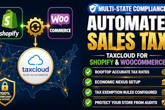 setup taxcloud for shopify woocommerce sales tax automation