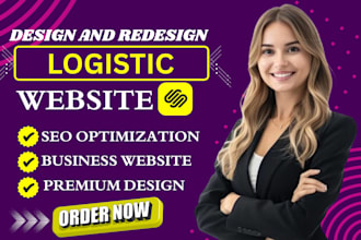 build logistic website, moving website, moving company, or cargo website