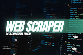 do expert python web scraping and data extraction