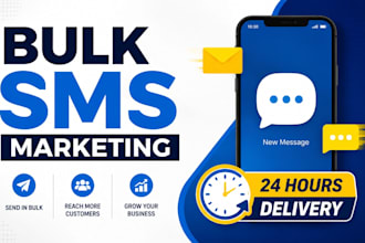 send or blast bulk sms marketing, text message, sms campaign