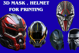 3d mask print and paint cosplay mask 3d helmet halloween mask oni mask 3d print