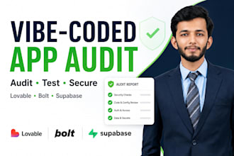 audit and fix security issues in your loveable claude ai studio vibe coded app