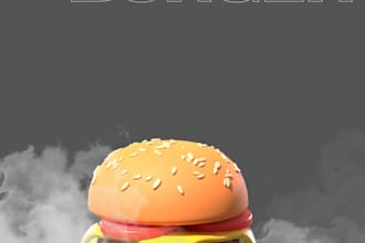 design delicious food and restaurant social media ad banners