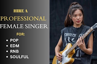 be female kpop singer edm vocalist soulful rnb gospel pop recreate song cover