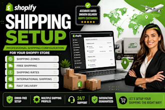 set up shopify shipping rates, zones, and delivery settings professionally