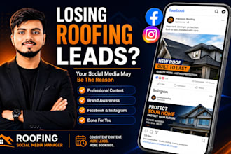 manage social media marketing for roofing companies and contractors
