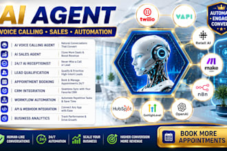 build ai agent, voice calling agent, sales agent, ai automation