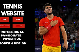 build responsive sports website, club website with booking, nightclub website