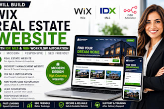 build wix real estate website property management website idx website n8n agent