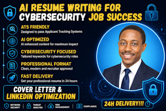 write an ats friendly cybersecurity and IT resume