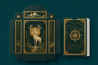 design card game packaging tuck box dieline magnetic box drawer rigid box design