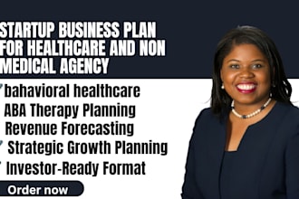 write startup business plan, behavioral healthcare, aba therapy financial plan