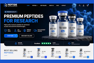 design ppeptide website research peptide website