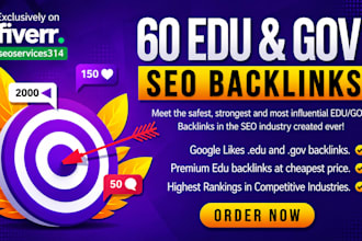 do 60 education government unique seo backlinks on trusted high authority sites