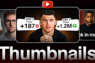 design professional youtube thumbnails for any niche