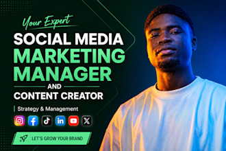 be professional social media manger, social media management, content creator