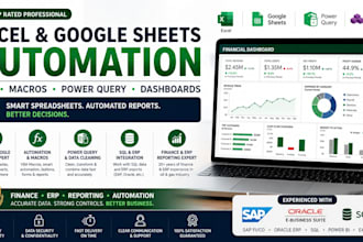 automate excel and dashboards with vba and power query