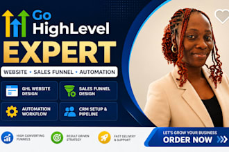 gohighlevel expert for gohighlevel website landing page ghl sales funnel design