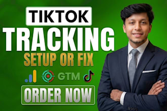 setup tiktok pixel, tiktok conversion API and ga4 tracking