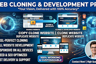 copy clone website and develop all website