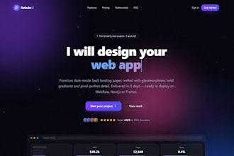 design a responsive webflow landing page