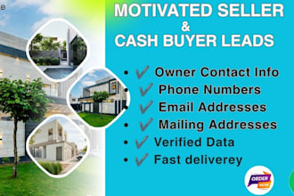 provide motivated seller and active cash buyer leads for USA