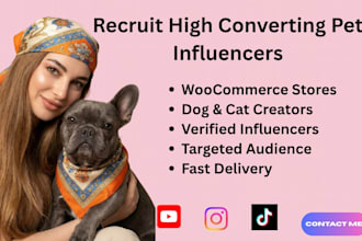 recruit pet influencers for your woocommerce pet products store