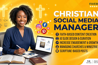christian social media manager content strategist for churches ministries