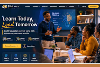 build ims education website elearning website online course educational website