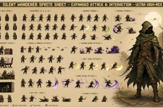 pixel art animation pixel tileset game character design pixel sprite sheet