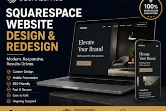 build squarespace websitedesign, redesign squarespace website development