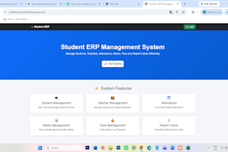 build a student management system or school erp in PHP mysql