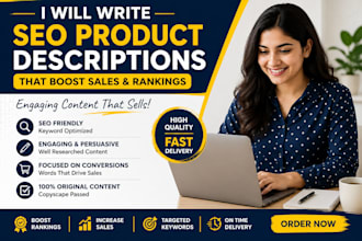 write SEO product descriptions that sell